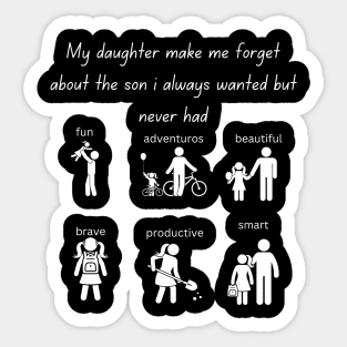 Proud parent of a girl Sticker